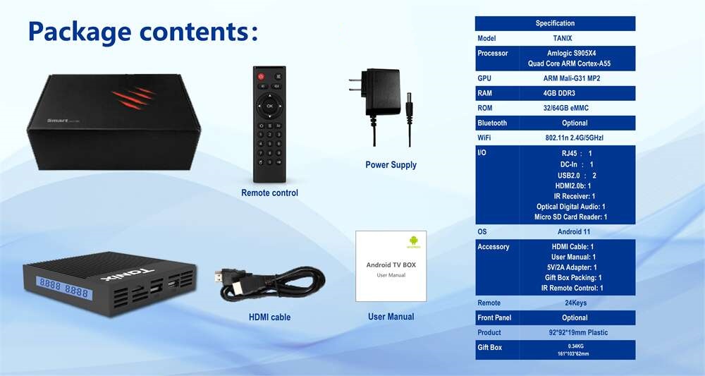 China Manufacturer make Tanix X4 amlogic S905X4 streaming player: Entertainment Excellence