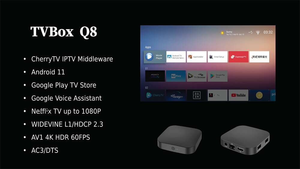 How to customize Q8 Amlogic S905y4 ott tv box